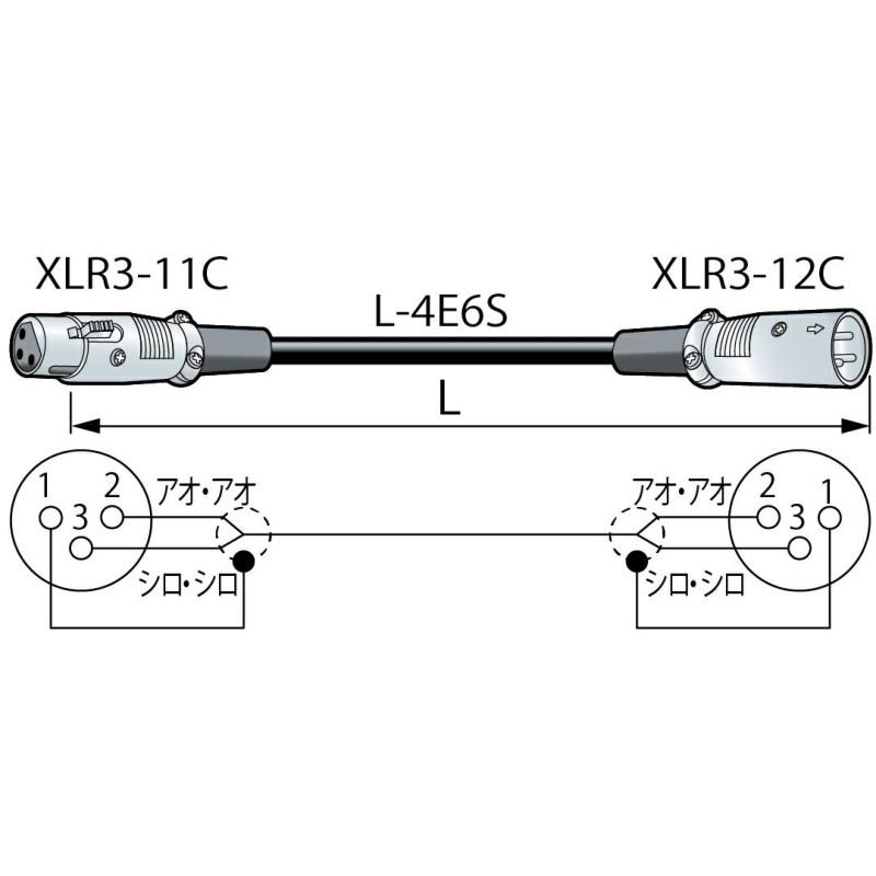 Canare カナレ EC15 XLRマイクケーブル ITTキャノン仕様 15m 黒 茶 赤